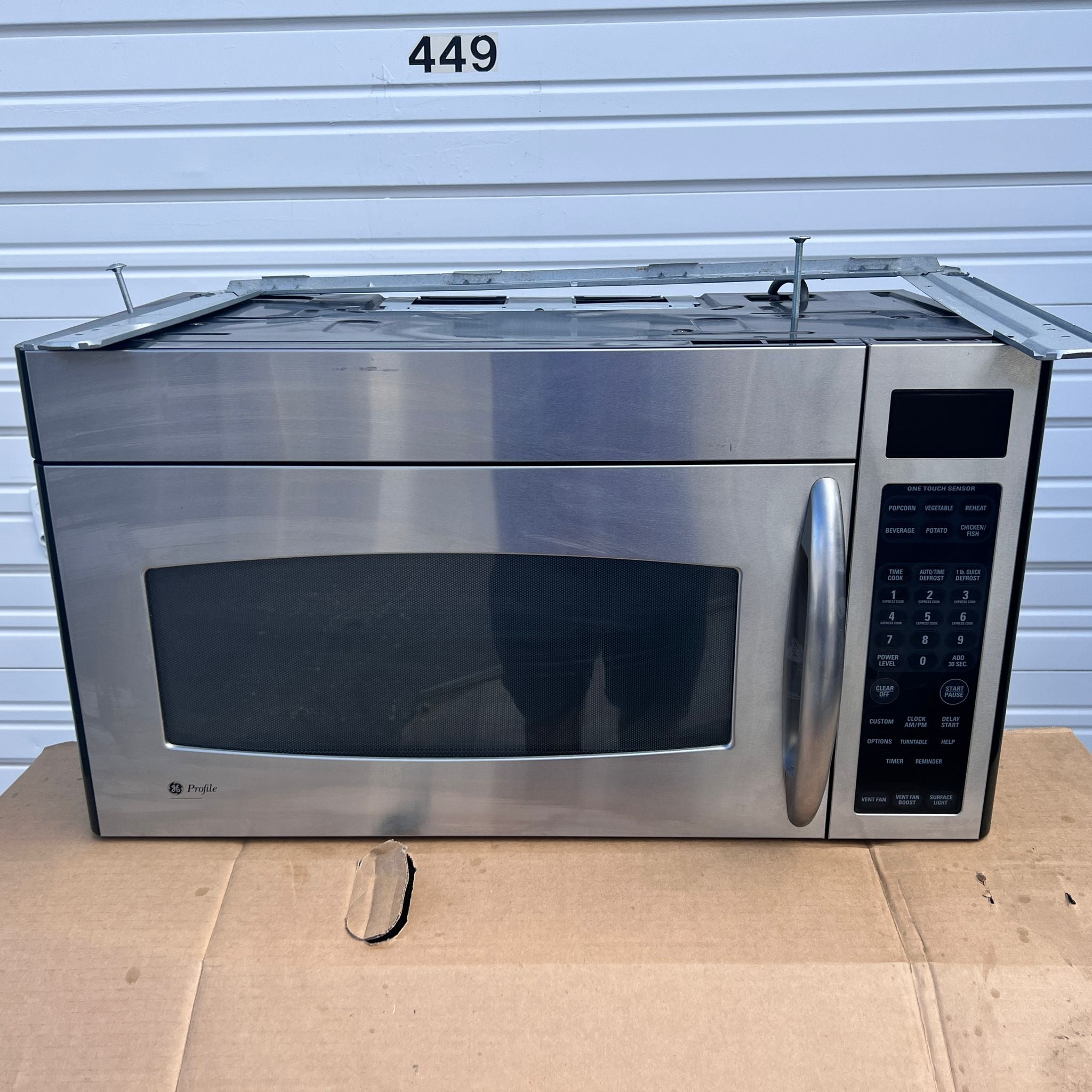 GE Profile Stainless Steel Over-the-Range Microwave GE Profile Stainless Steel Over-the-Range Microwave